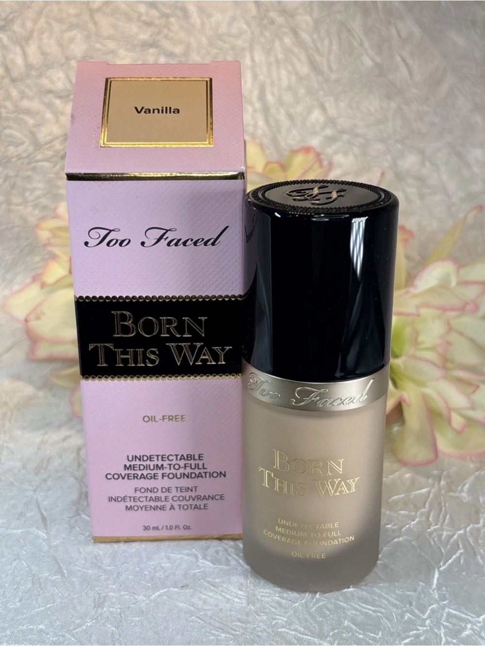 Too Faced Born This Way Oil Free Undetectable Foundation - VANILLA 1oz NIB